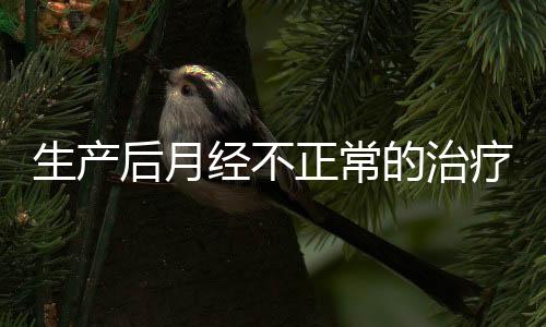 生产后月经不正常的治疗方法