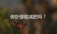 俯卧撑能减肥吗？