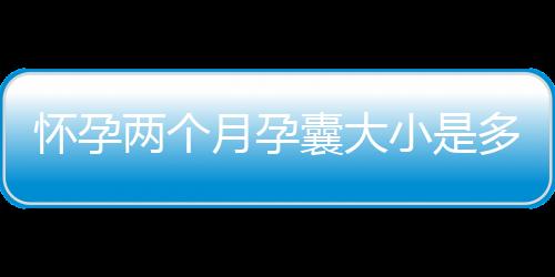 怀孕两个月孕囊大小是多大