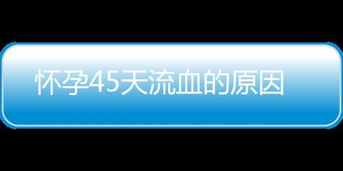 怀孕45天流血的原因