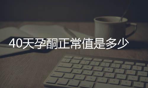 40天孕酮正常值是多少呢